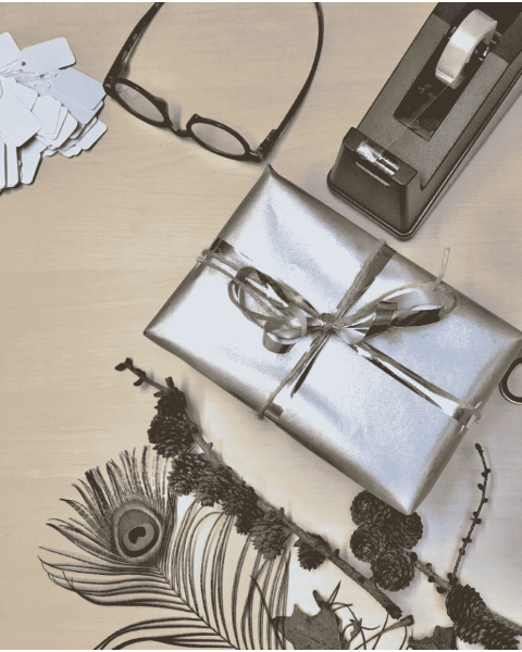 Gavepapir B 40 cm. Sølv, kraftpapir. 100 mtr.