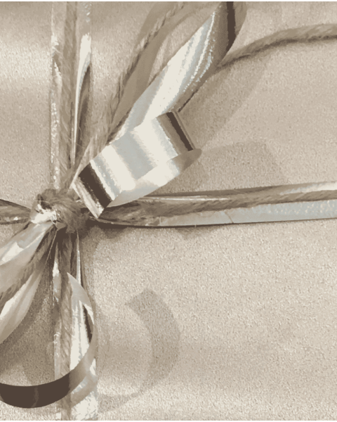 Gavepapir B 40 cm. Sølv, kraftpapir. 100 mtr.