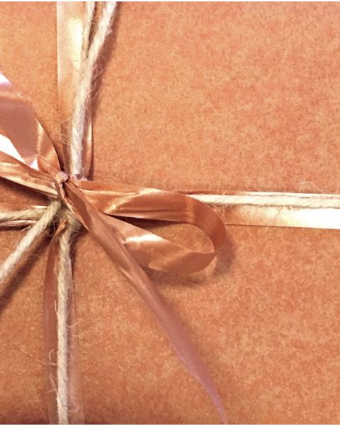 Gavepapir B 50 cm. Kobber, kraftpapir. 100 mtr.