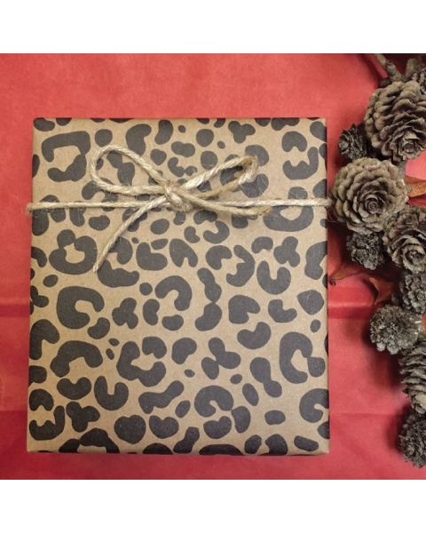 Gavepapir B 40 cm. Jaguar print, kraftpapir. 100 mtr.