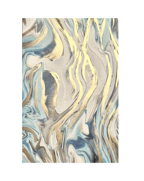 Gavepapir B 50 cm. Marmor look, coated papir. 100 mtr.