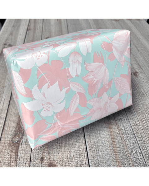 Gavepapir B 38 cm. Lyse toner, coated papir. 150 mtr.