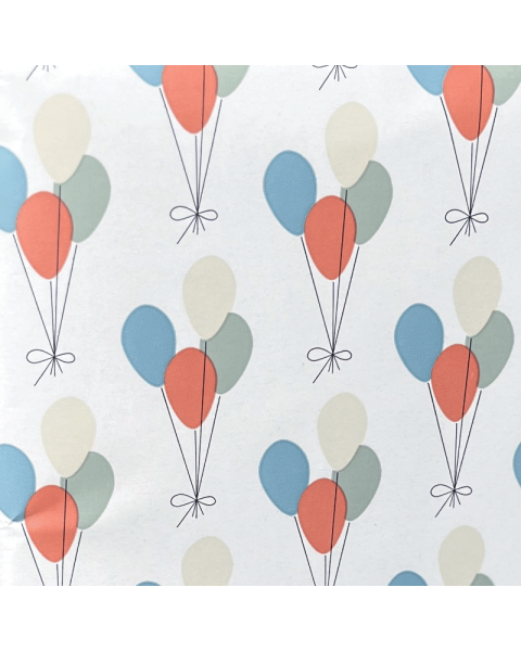 Gavepapir B 57 cm. Fest & Balloner, coated papir. 150 mtr.