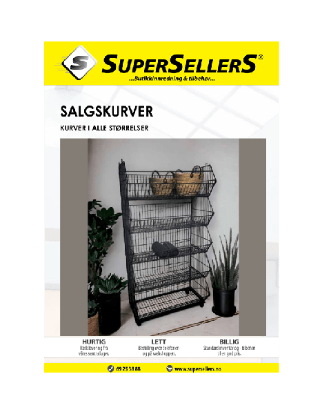 Katalog med salgskurve