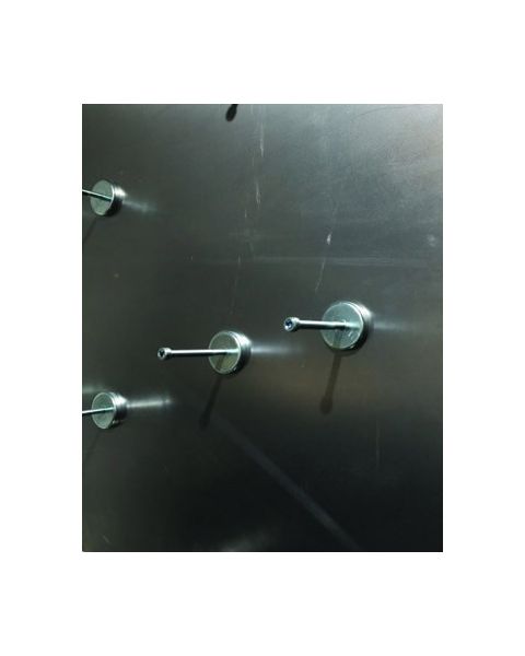 Skoophæng på magnet - galvaniseret