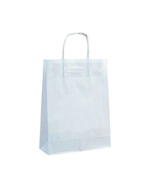 Papirspose - Medium H 31 cm. - 50 stk. Vælg hvid eller natur