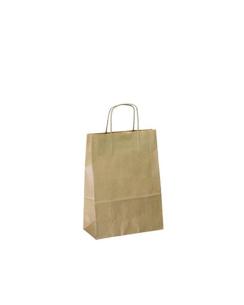 Papirspose - Medium H 31 cm. - 50 stk. Vælg hvid eller natur