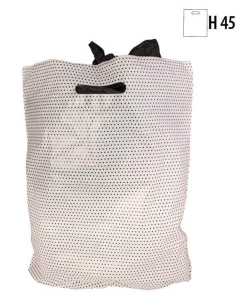 Plastikposer m/ prikker H 45 cm. - 100 stk. Vælg farve