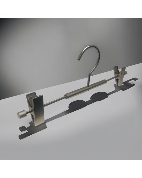 Metal klemmebøjle, satinkrom (B30 cm.)