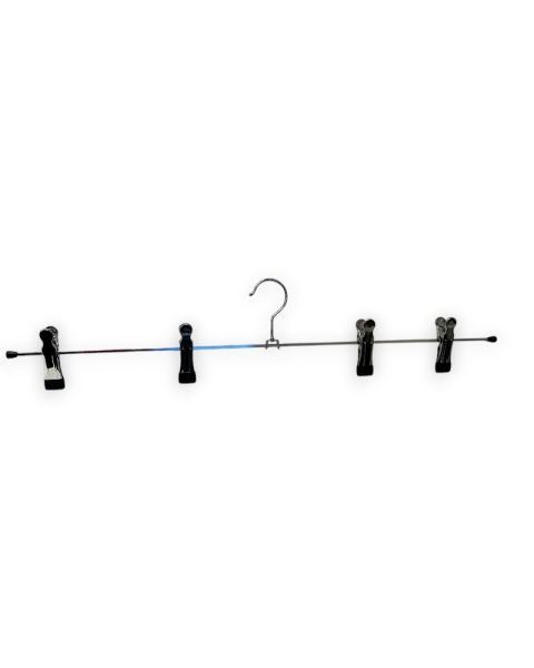 Metal klemmebøjle (B 60 cm.) - 50 stk. 4 klemmer H 7 cm. Sort