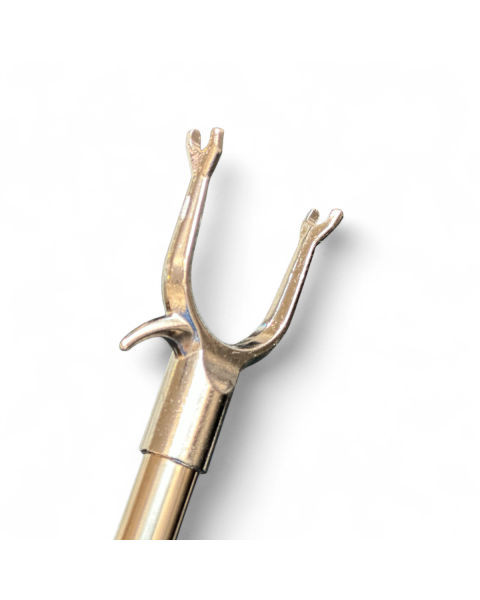 Bøjlefanger, forskydelig, aluminium, 77-170 cm. Metal gaffel og ophængskrog.