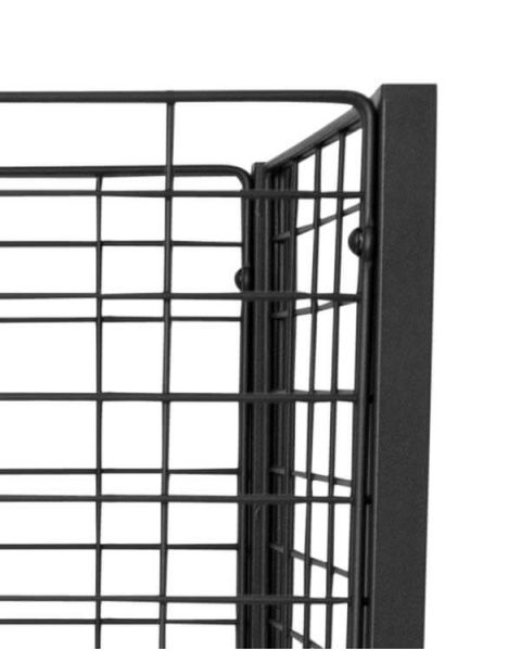 Boxer 2, Sort salgskurv. 50 x 95,6 x H90 cm. Justerbar bund.