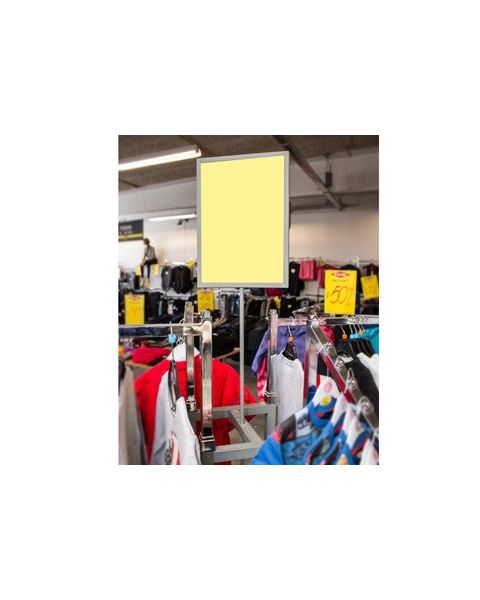 A4 skilteholder t/ Joy-stativ, H 80 cm. Vælg farve