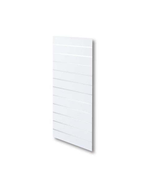 Rillepanel - 59,5 x 120 cm. - hvid - 10 cm. - Supersæt, let tekstur