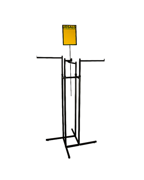 Joy-stativ 4 armet - tøjstativ H125-195 cm m/ 4 lige højdejusteres arme. Vælg farve på stel og arme