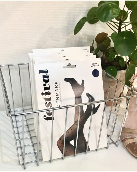 Trådkurv, krom, 30 x 30 x H15