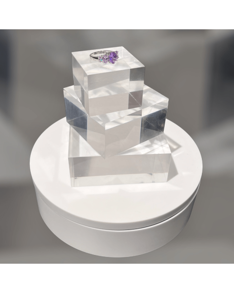 Drejesokkel, hvid, Ø20 cm, max 20 kg