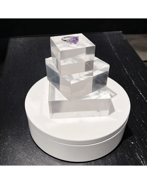 Drejesokkel, hvid, Ø20 cm, max 20 kg