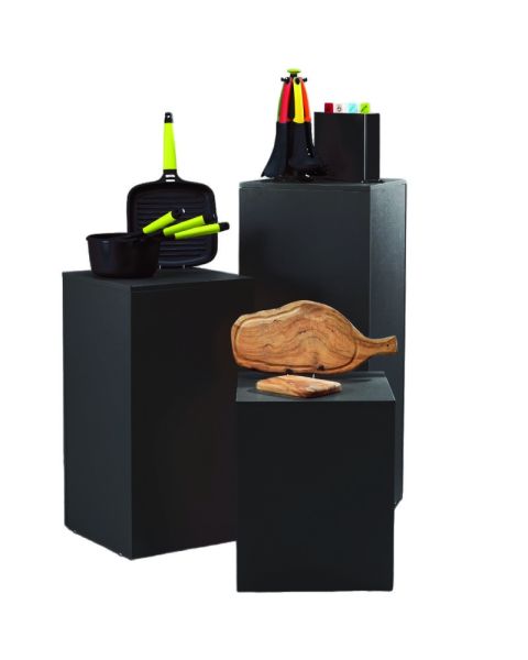 Podie sæt med 3 stk. Sort - usamlet