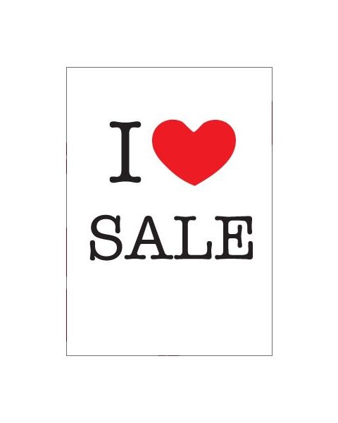 Plakat - I LOVE SALE - 50 x 70 cm