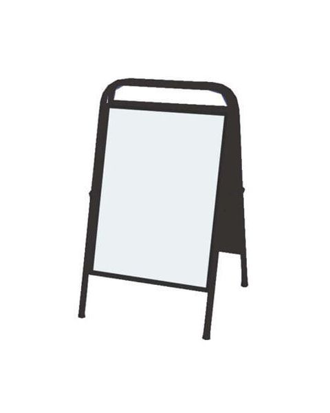 Sandwich-skilt (50 x 70 cm.) - Sort