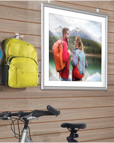 Snaprammer - 50 x 70 cm. Kan bruges udenfor. Vælg sort eller aluminium.