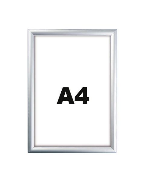 Snaprammer - A4. Kan bruges udenfor. Vælg sort eller aluminium.