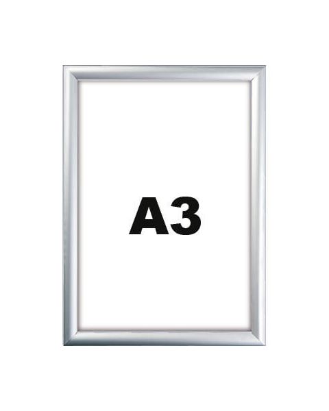 Snaprammer - A3. Kan bruges udenfor. Vælg sort eller aluminium.
