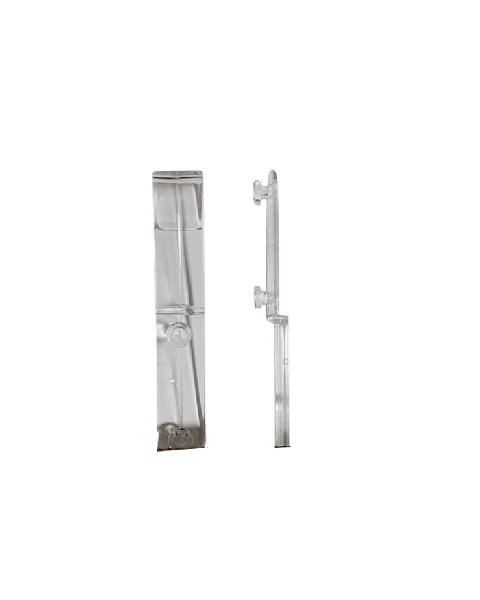 Ophængsbeslag, til brochureholder, på gitre, akryl