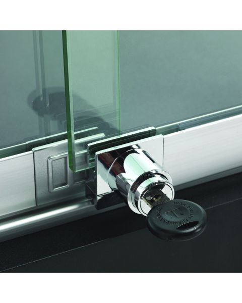 Gulvvitrine Toscana ll, 90x46xH=184 cm, Alu