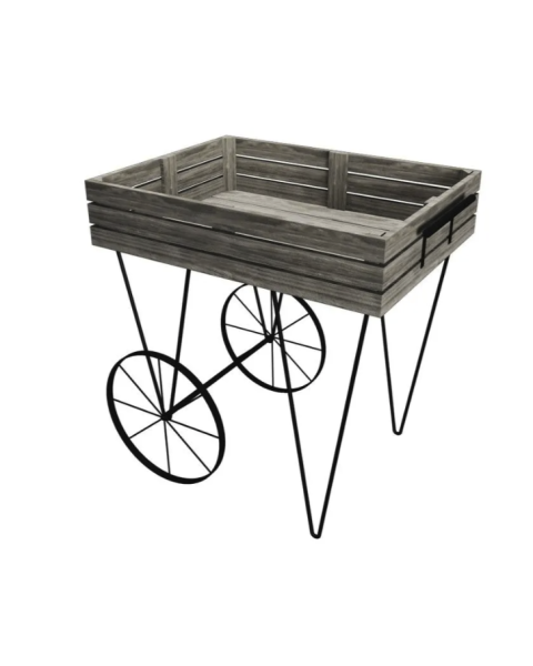 Markedsvogn, metal, stel, 60 x 80 x H85 cm. Heritage