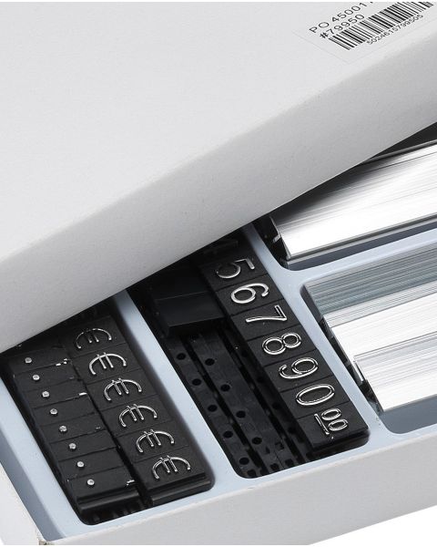 Prismærkesæt, 180 stk m/ stander