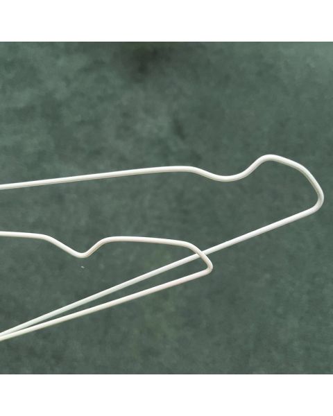 Renseribøjle, børn, med hak, hvid, pk. med 500 stk, 33 cm