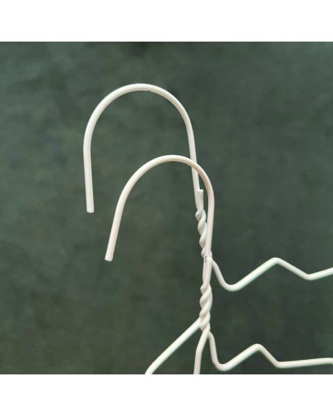 Renseribøjle, børn, med hak, hvid, pk. med 500 stk, 33 cm