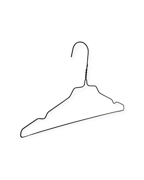 Renseribøjle, børn, med hak, sort, pk. med 500 stk, 33 cm