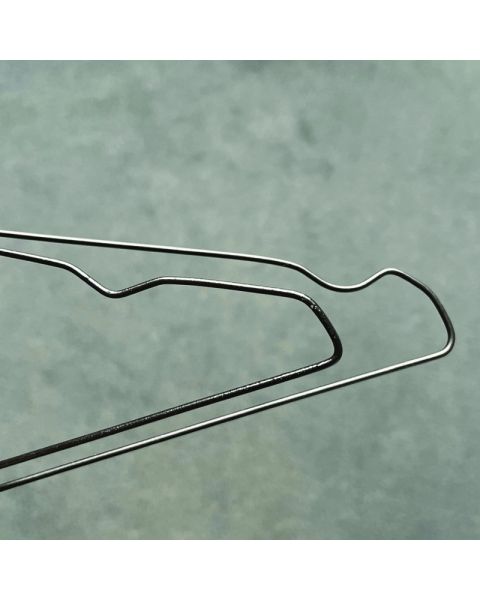 Renseribøjle, voksen, med hak, sort, pk. med 500 stk, 40 cm