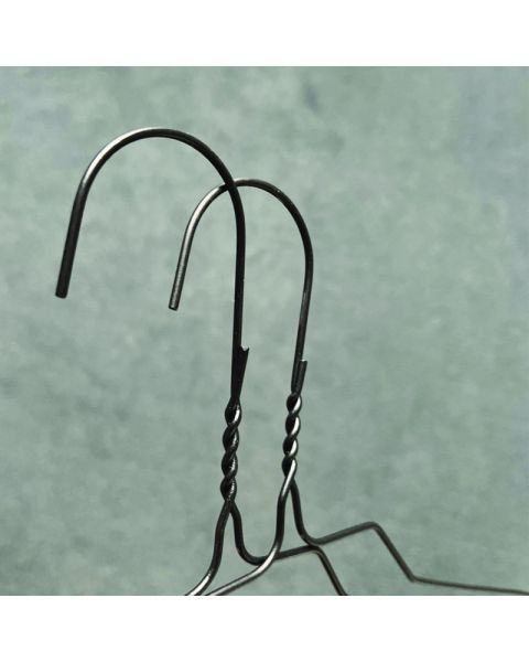 Renseribøjle, voksen, med hak, sort, pk. med 500 stk, 40 cm