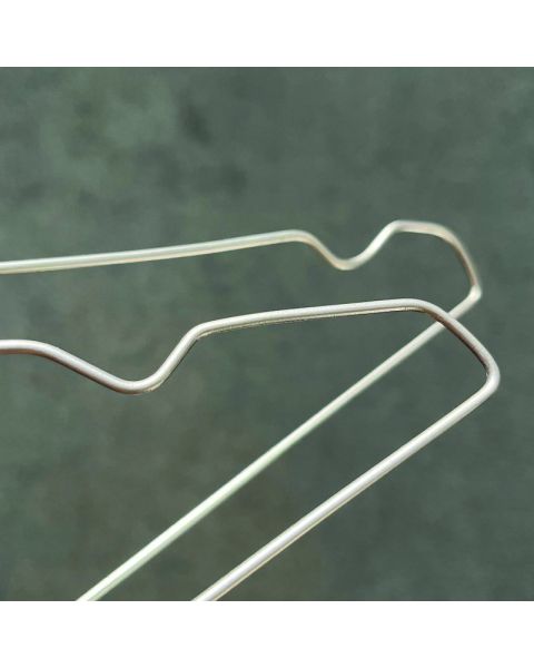 Renseribøjle, voksen, med hak, mat galvaniseret, pk. med 500 stk, 40 cm