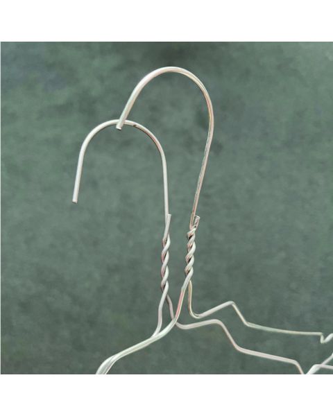 Renseribøjle, voksen, med hak, mat galvaniseret, pk. med 500 stk, 40 cm