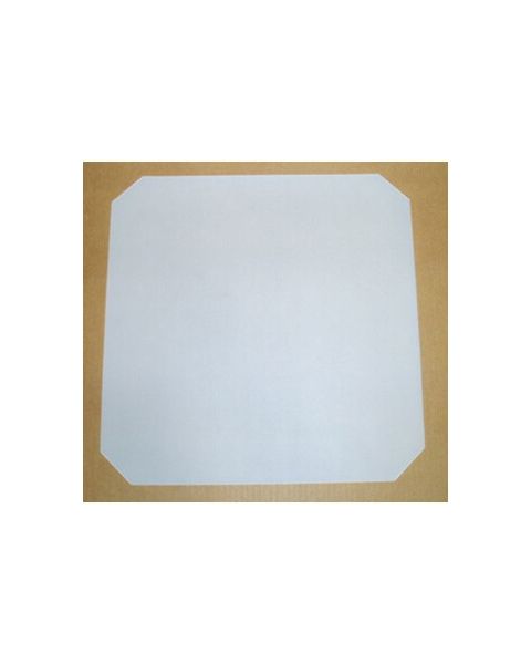 Bundhylde, plastplade til BOXER salgskurv -Tubo, plastplade, frostet, 44 x 44 cm.