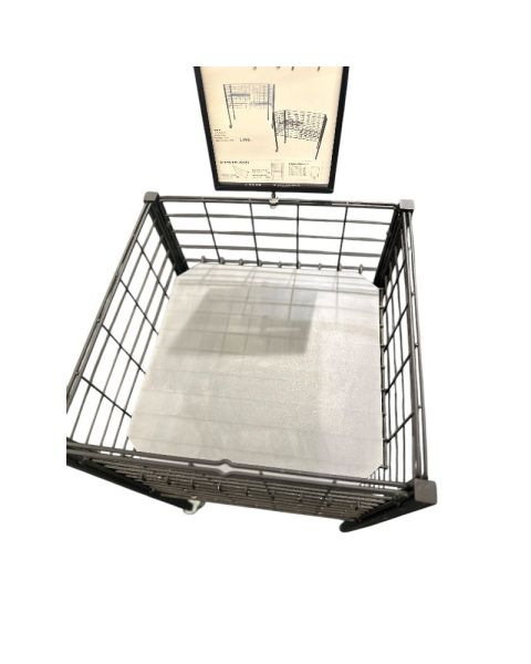 Bundhylde, plastplade til BOXER salgskurv -Tubo, plastplade, frostet, 44 x 44 cm.