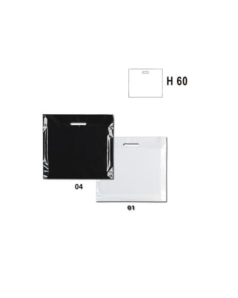 Plastpose - Ekstra stor 70 x H 70 cm. Sort eller hvid