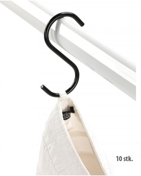 S-krog / jeans krog H11,5 cm. - sort