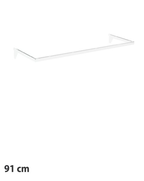 U-bøjlestang (91 cm) t/ 12 mm. - Hvid