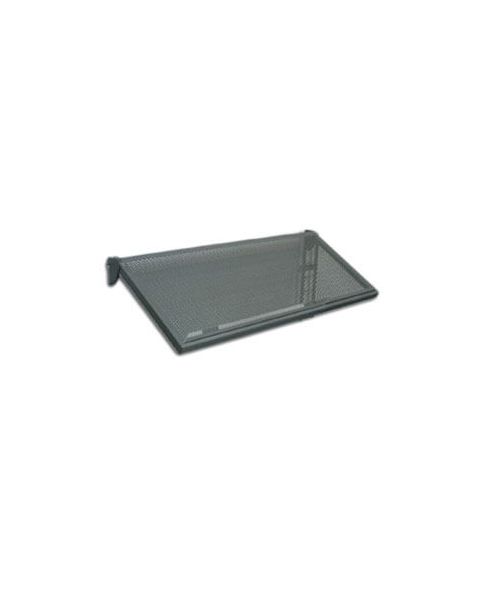 Skrå U-hylde m/ metalhulplade (91 x 37 cm) - 12 mm.