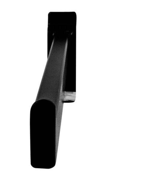 Lige fronthæng - t/ rillepanel - sort