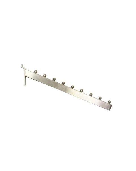 Skrå fronthæng m/ 9 kugler -t/ panel - krom