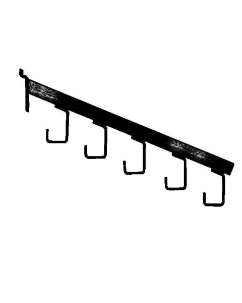 Taskearm t/ rillepanel - sort