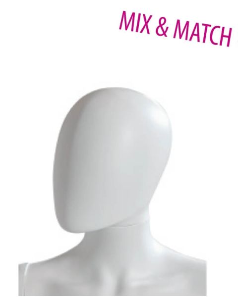 Dame mannequinhoved u/ ansigtstræk