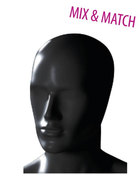 Herre mannequinhoved - abstrakt